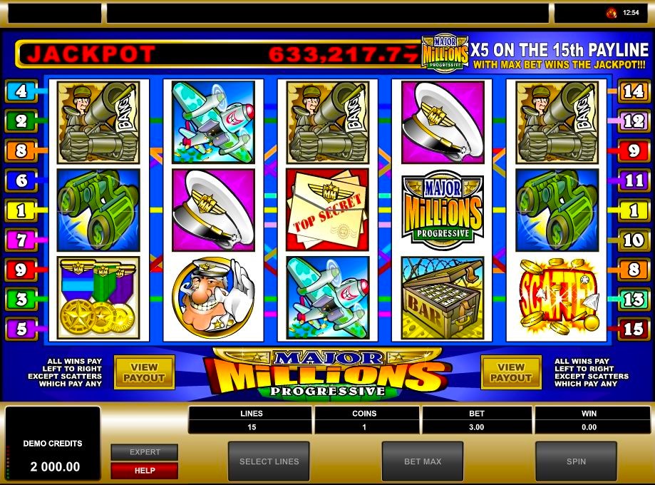 Major Millions 5 Reel Slot